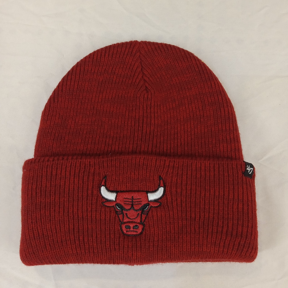 47 Chicago Bulls Brand Red Knit Beanie One Size